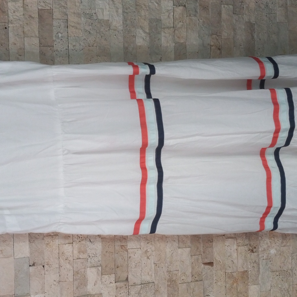 Lane Byrant Fit Flare Ribbon Detail Tiered Maxi Dress Sz 16 - Picture 13 of 14